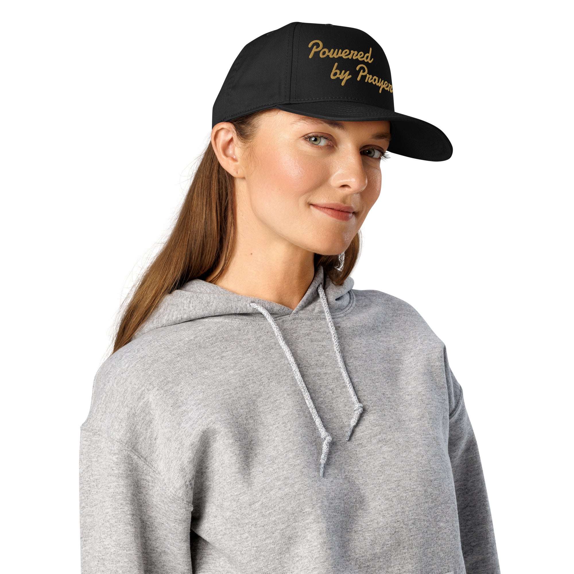 Powered by Prayer - 5 panel cap - Christian Apparel by BASR Clothing