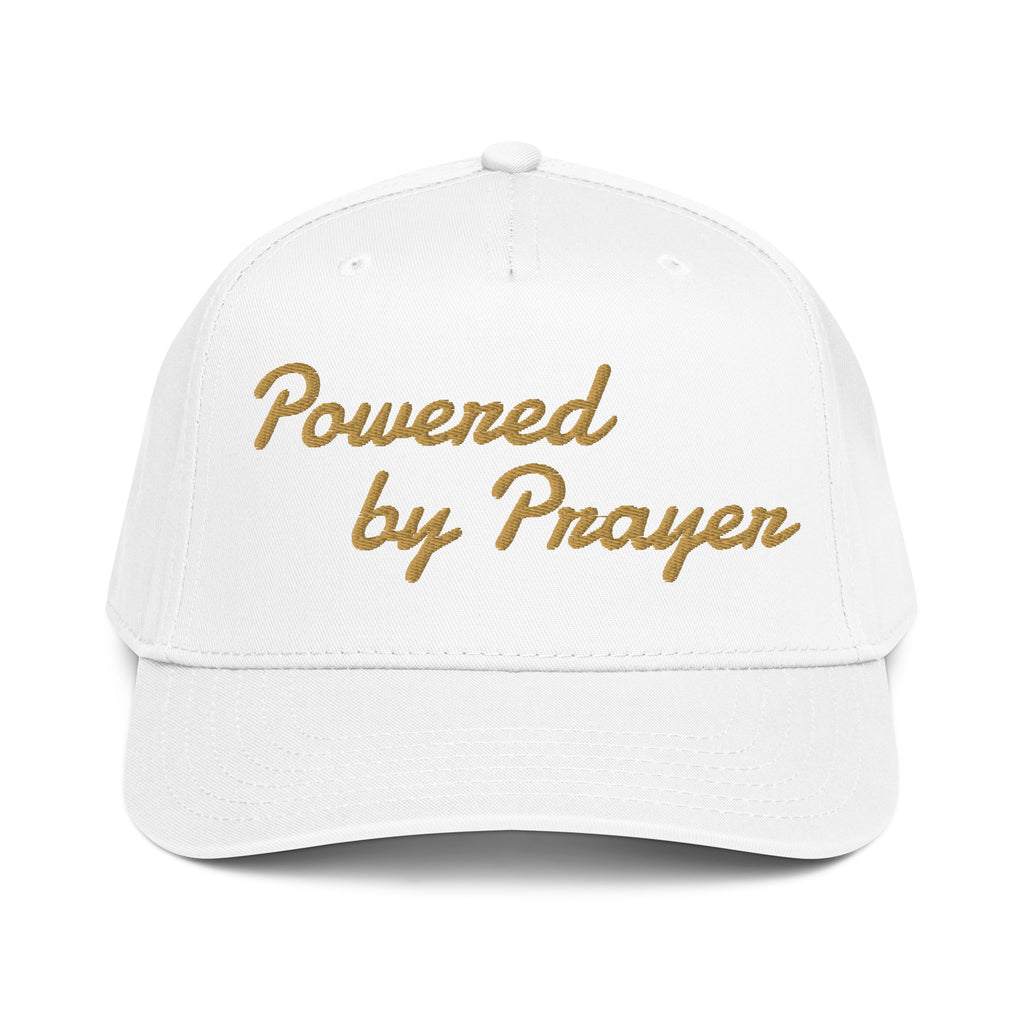 Powered by Prayer - 5 panel cap - Christian Apparel by BASR Clothing