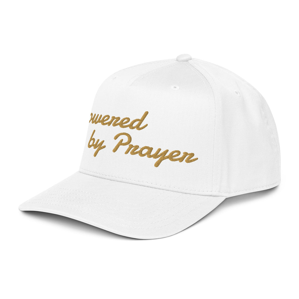Powered by Prayer - 5 panel cap - Christian Apparel by BASR Clothing