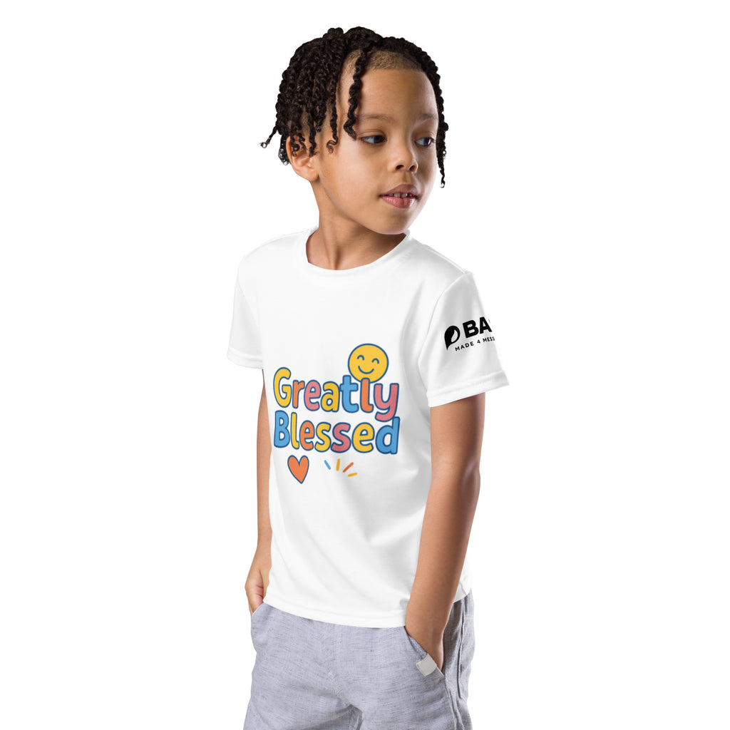 Greatly Blessed - Kids crew neck t-shirt - Christian Apparel by BASR Clothing