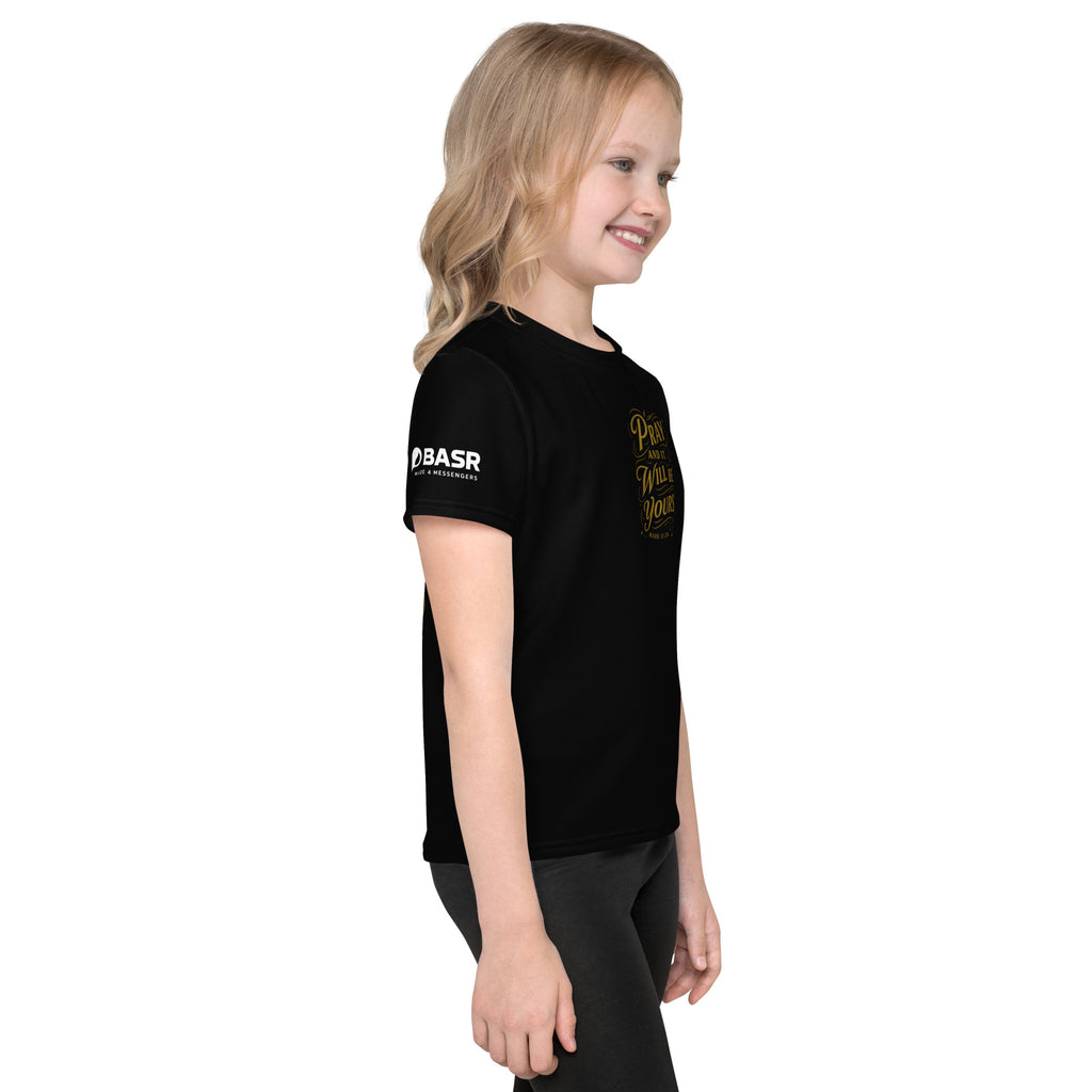 Pray - Kids crew neck t-shirt - Christian Apparel by BASR Clothing