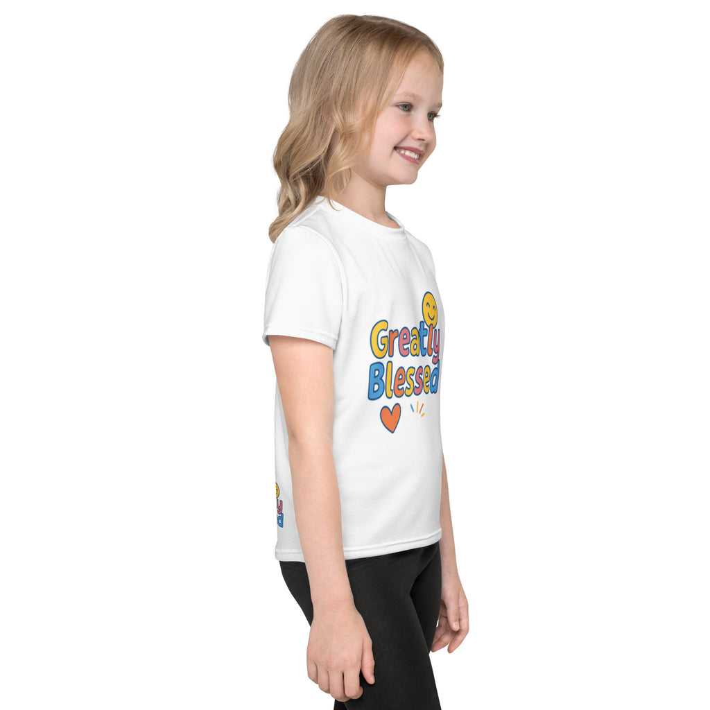 Greatly Blessed - Kids crew neck t-shirt - Christian Apparel by BASR Clothing