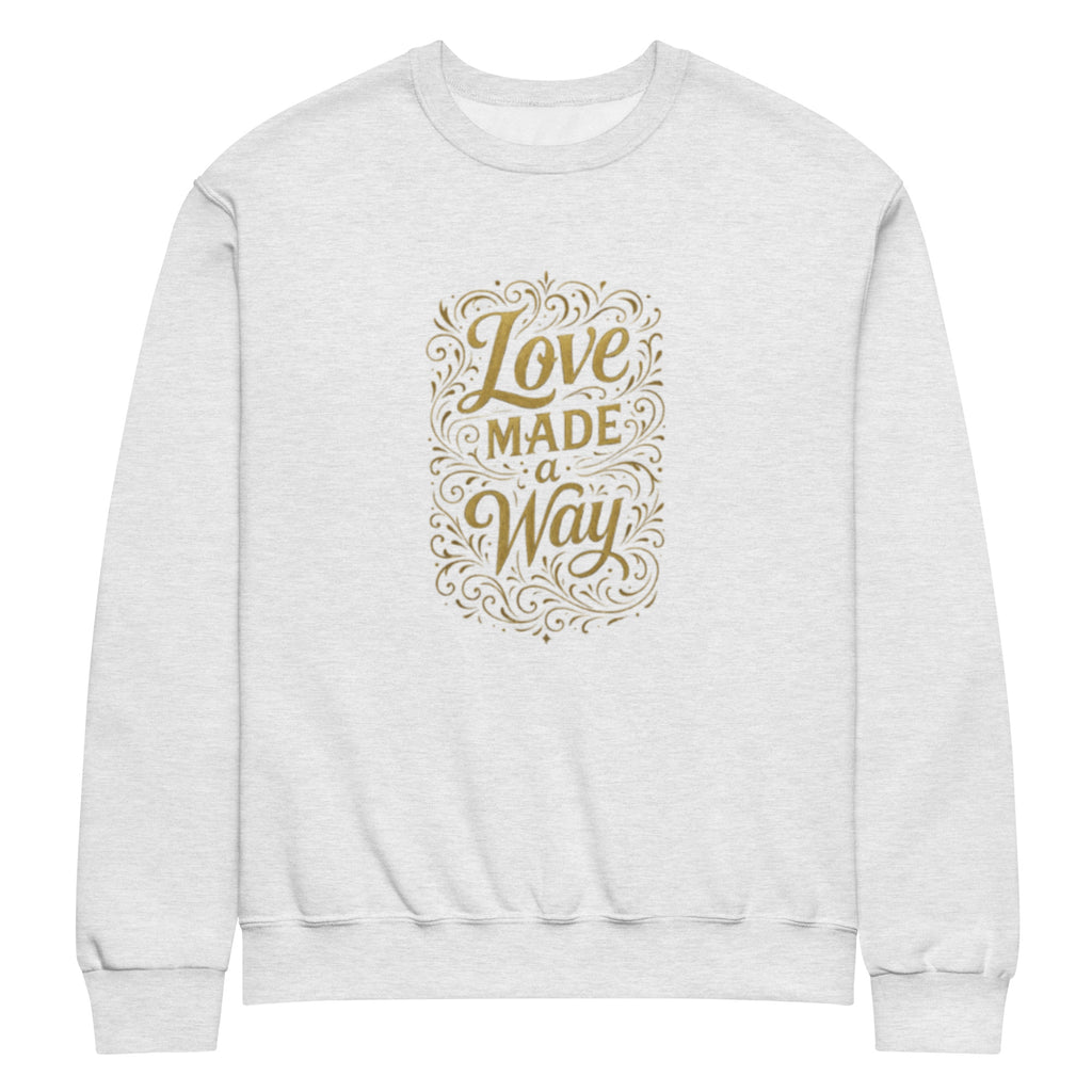 Love made a Way - Crew neck sweatshirt - Christian Apparel by BASR Clothing