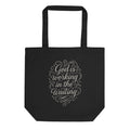 God is Working in the Waiting - Eco Tote Bag - Christian Apparel by BASR Clothing