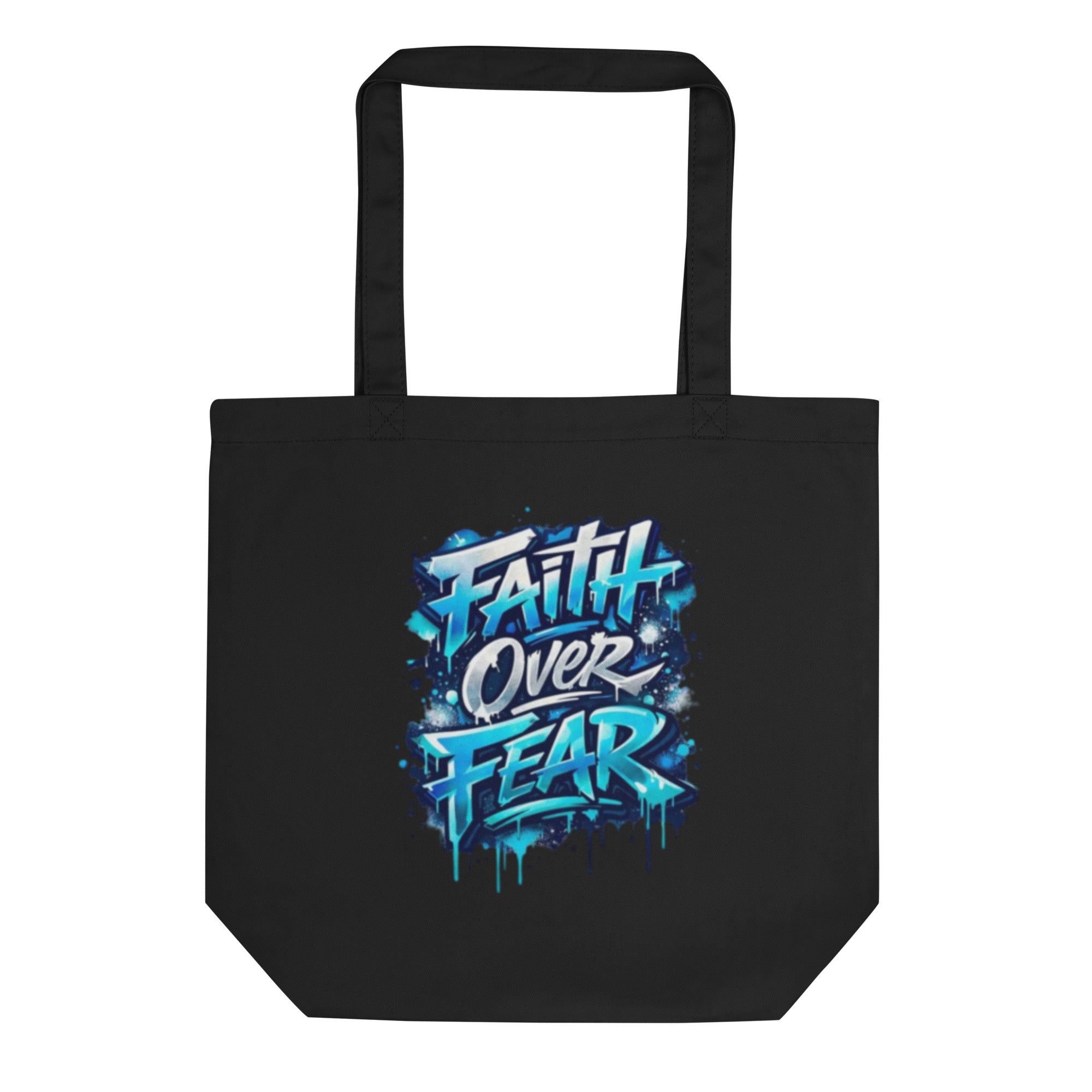 Faith over Fear - Eco Tote Bag - Christian Apparel by BASR Clothing