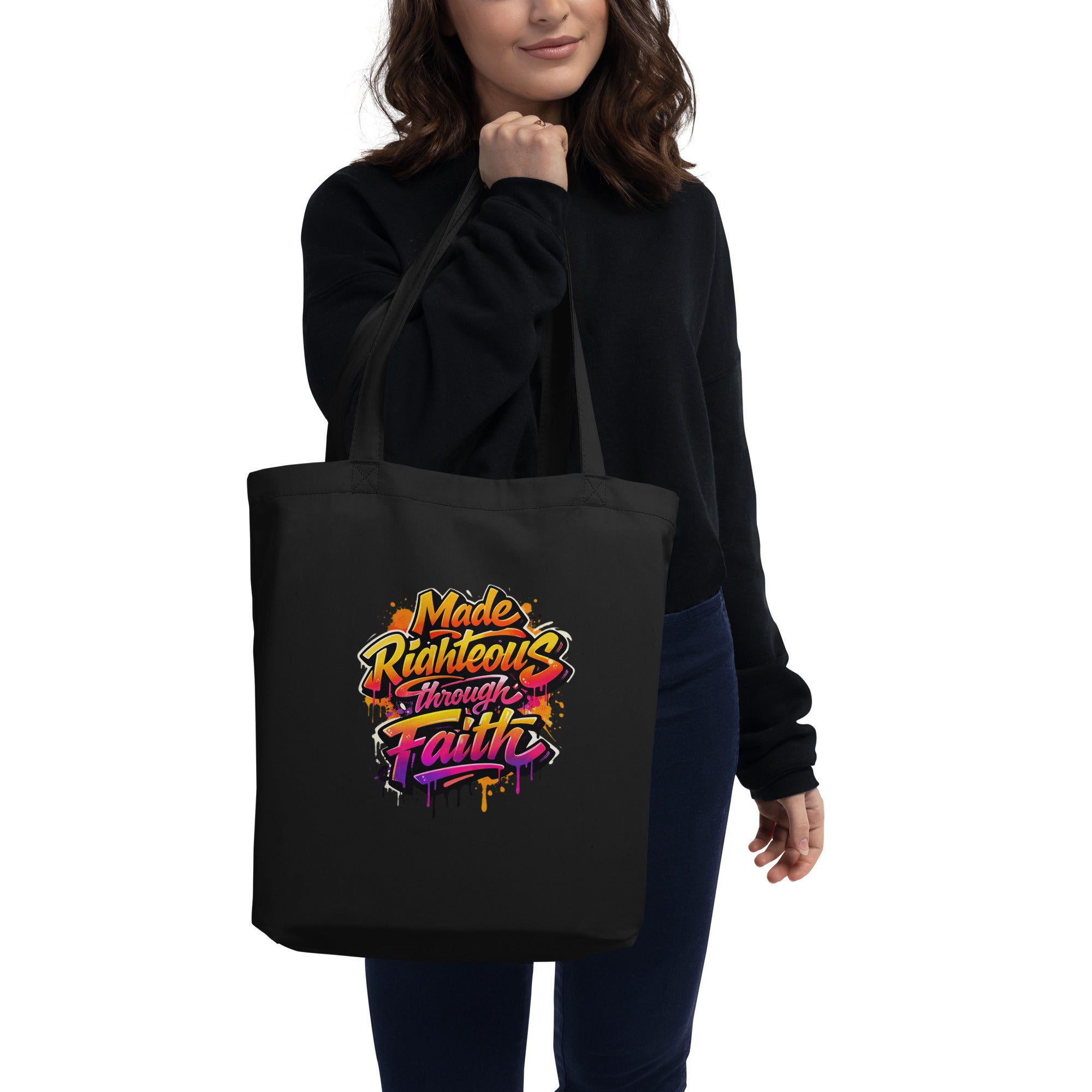 Righteous - Eco Tote Bag - Christian Apparel by BASR Clothing