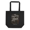 No Greater Love - Eco Tote Bag - Christian Apparel by BASR Clothing