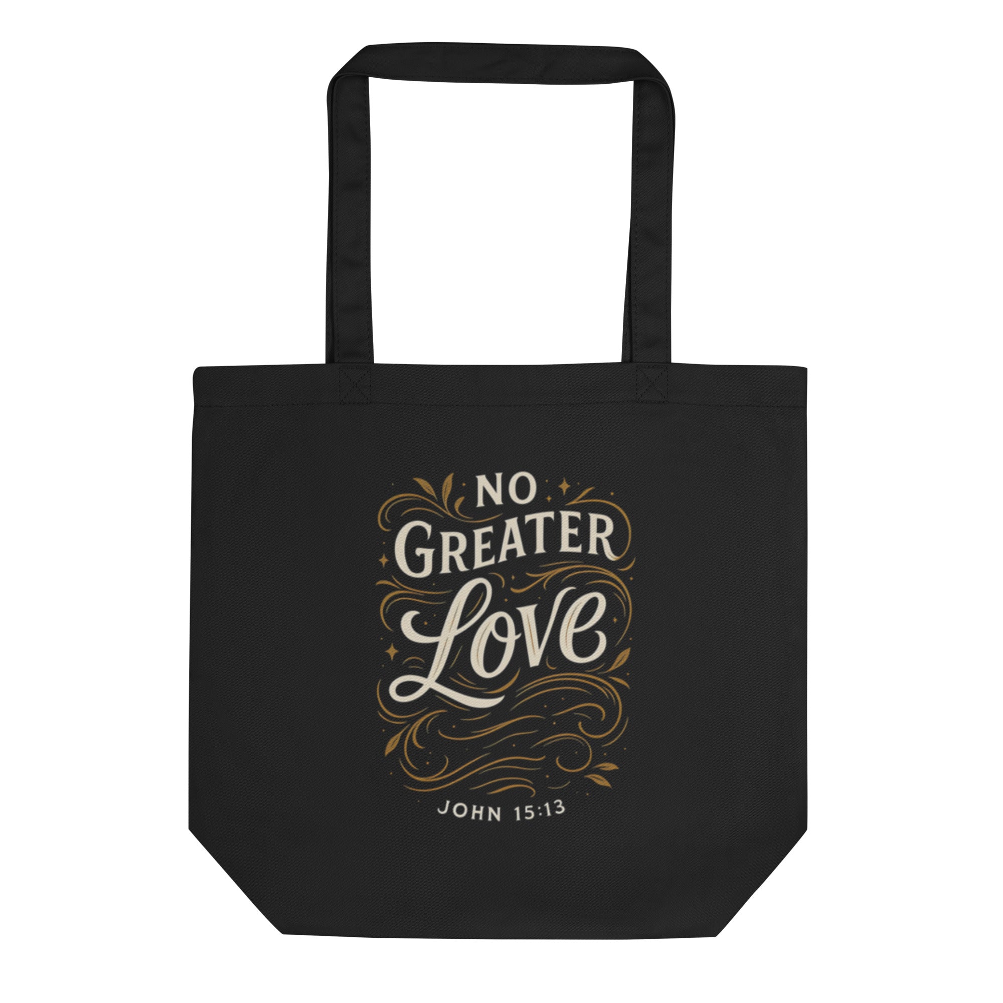 No Greater Love - Eco Tote Bag - Christian Apparel by BASR Clothing