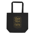 Love made a way - Eco Tote Bag - Christian Apparel by BASR Clothing