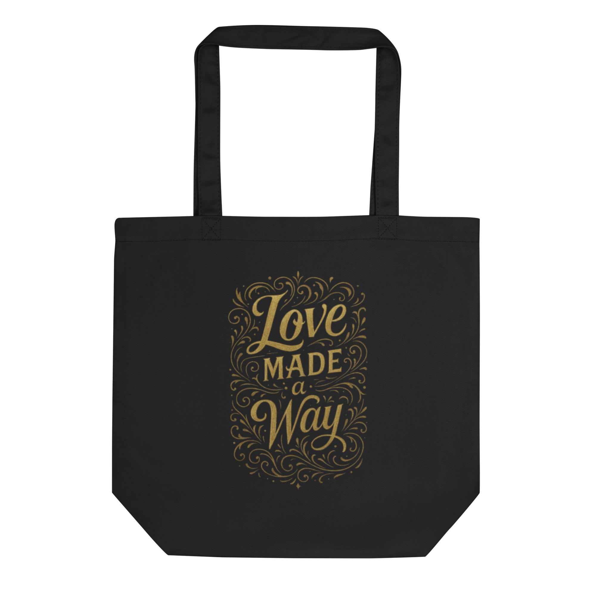 Love made a way - Eco Tote Bag - Christian Apparel by BASR Clothing