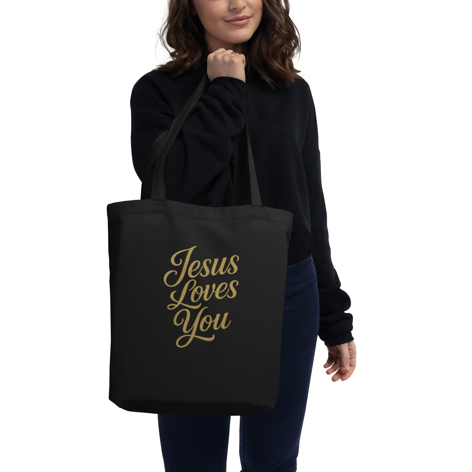 Jesus loves You - Eco Tote Bag - Christian Apparel by BASR Clothing