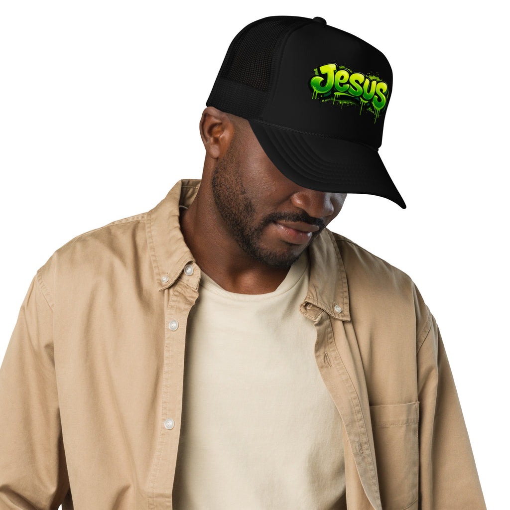 Jesus - Foam trucker hat - Christian Apparel by BASR Clothing
