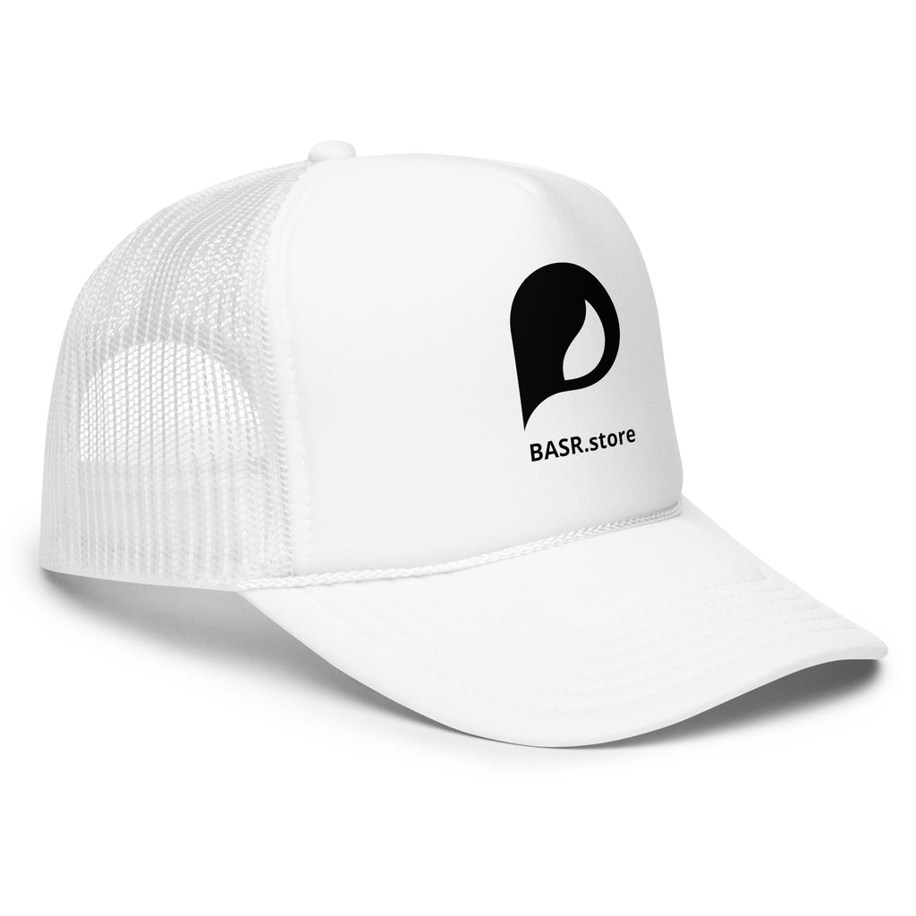 BASR White - Foam trucker hat - Christian Apparel by BASR Clothing