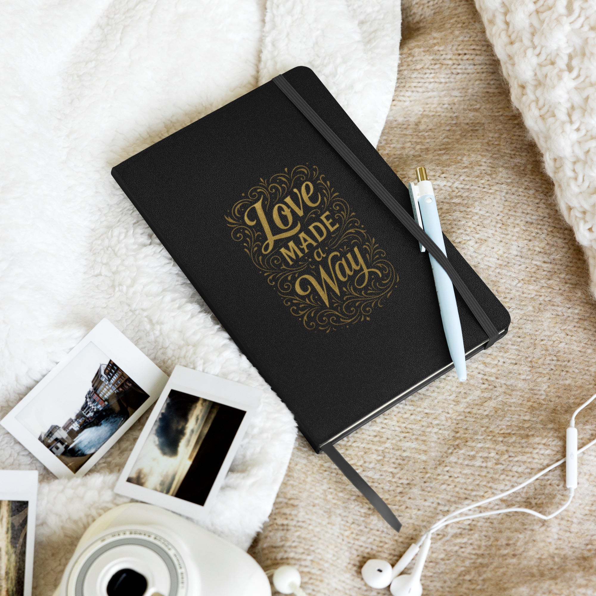 Love Made a Way - Hardcover bound notebook - Christian Apparel by BASR Clothing