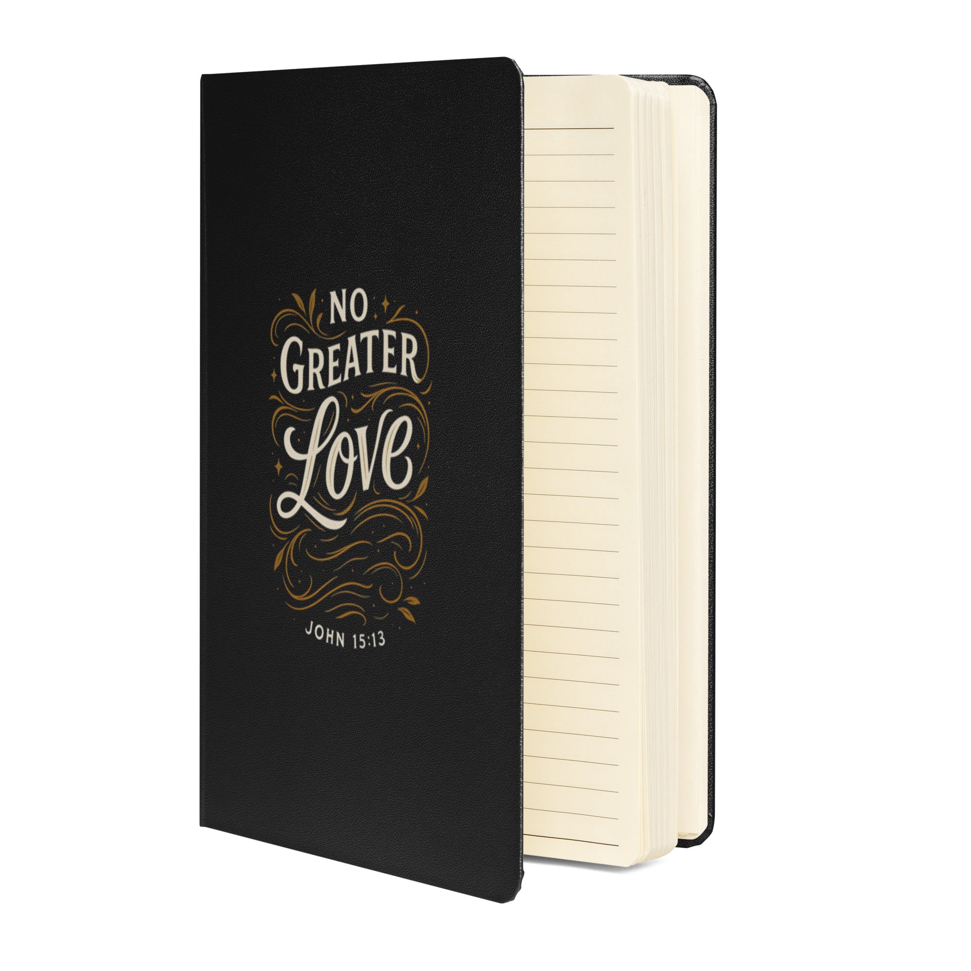 No Greater Love - Hardcover bound notebook - Christian Apparel by BASR Clothing