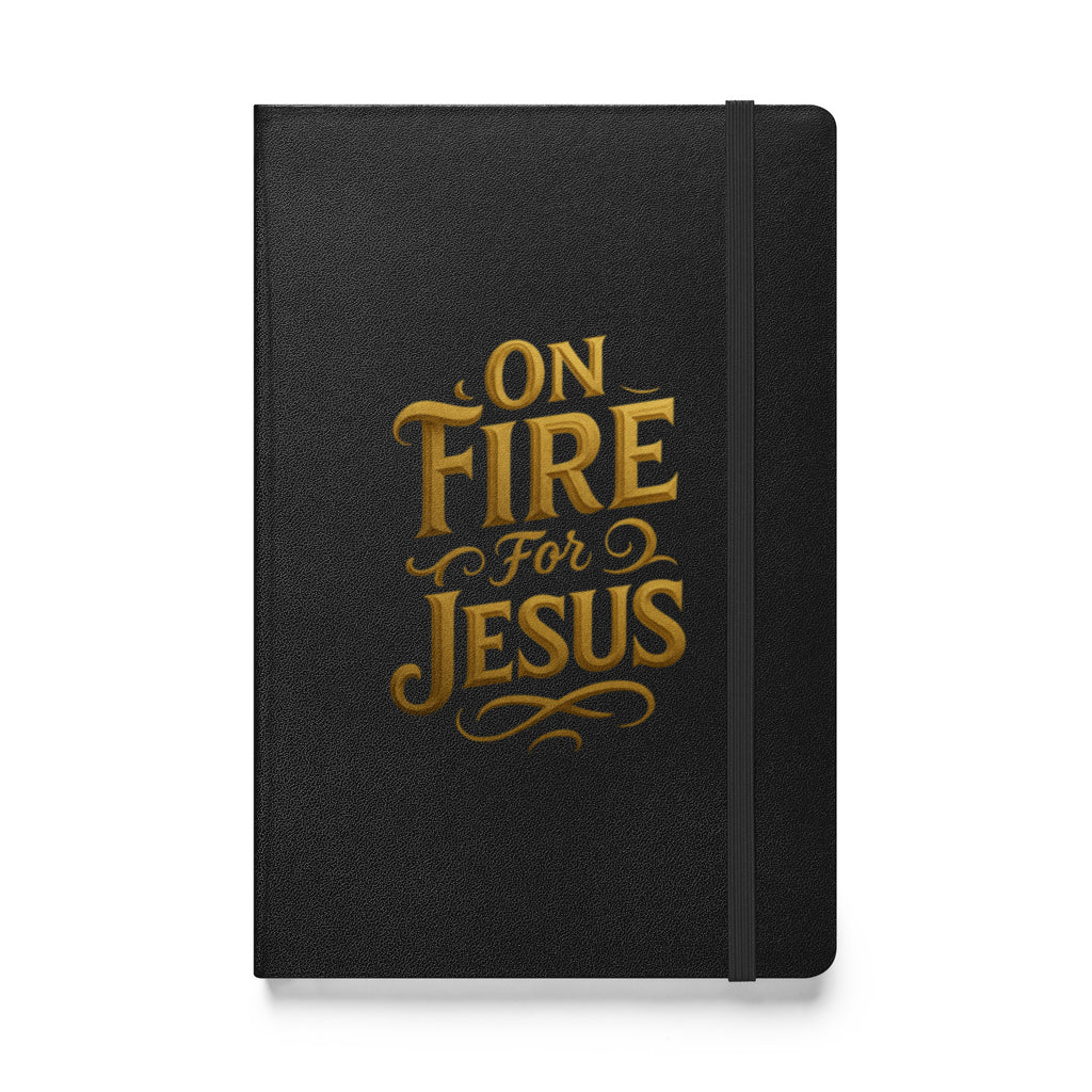 On Fire for Jesus - Hardcover bound notebook - Christian Apparel by BASR Clothing