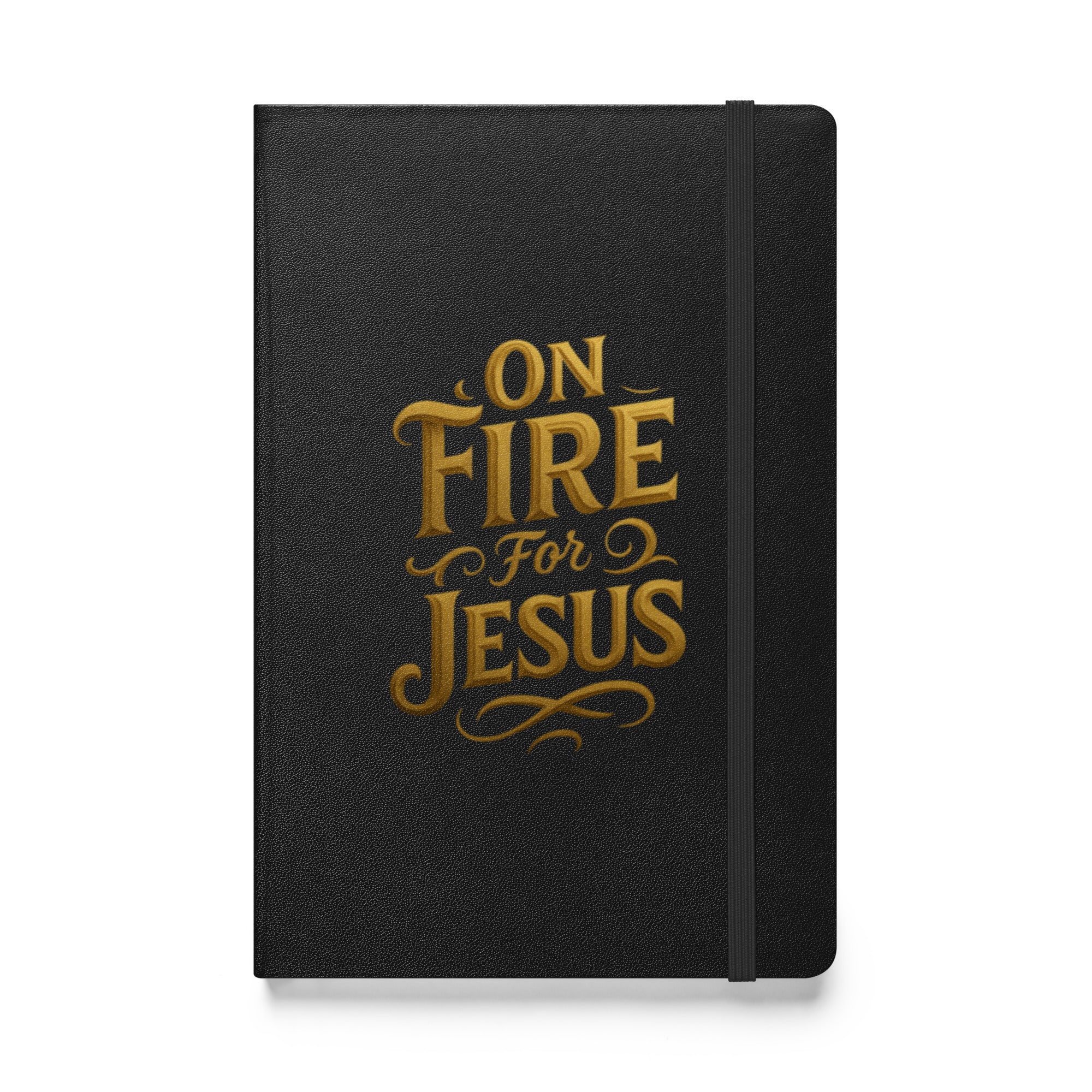 On Fire for Jesus - Hardcover bound notebook - Christian Apparel by BASR Clothing