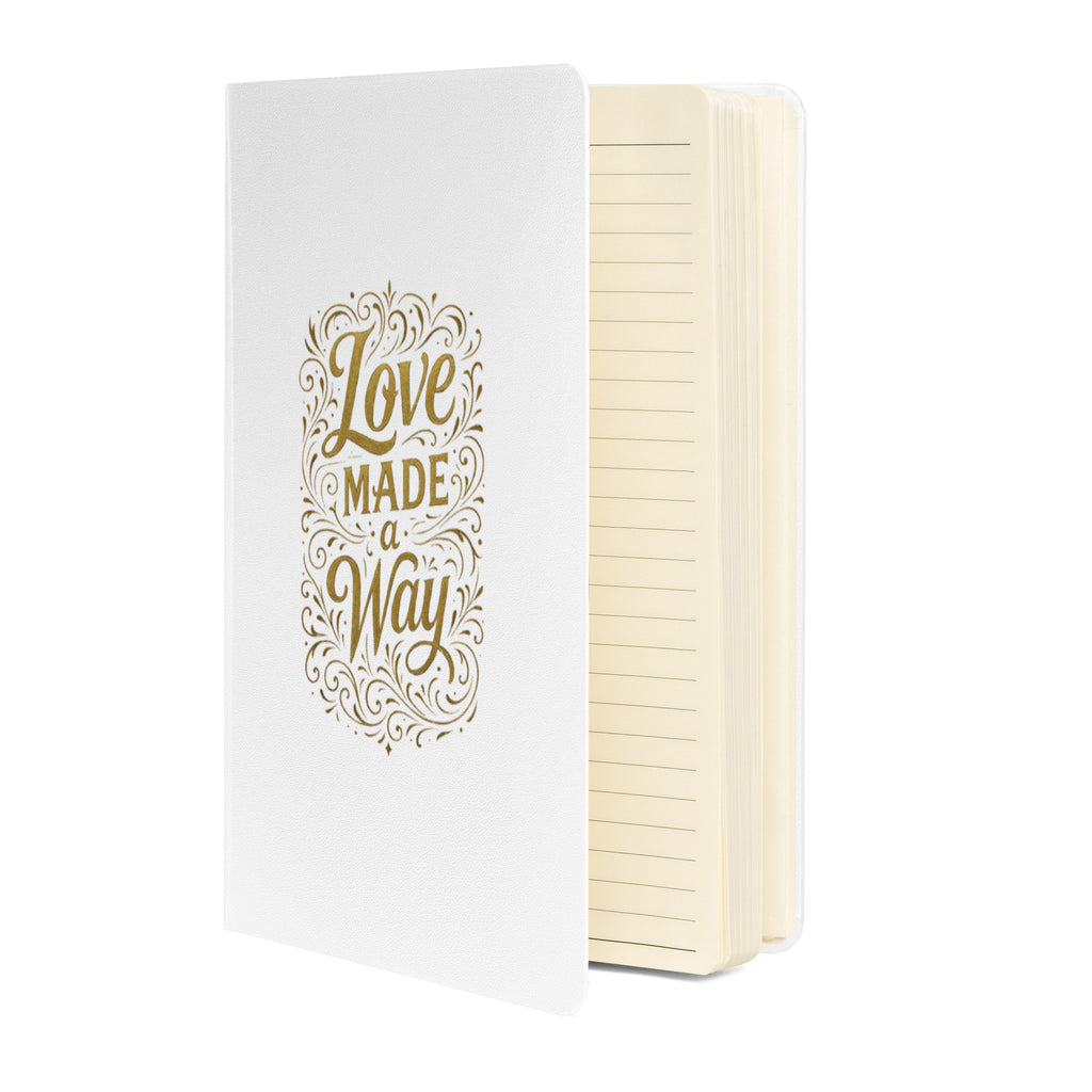 Love Made a Way - Hardcover bound notebook - Christian Apparel by BASR Clothing