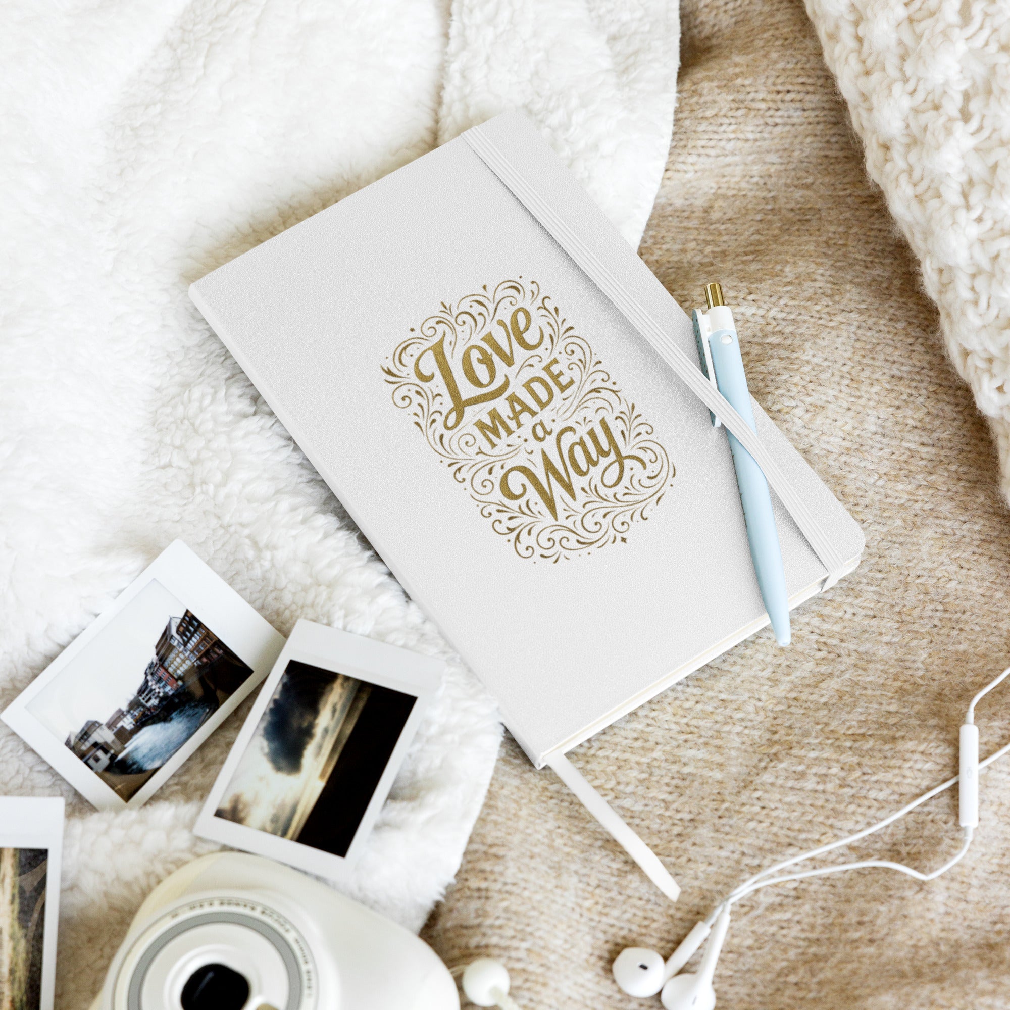 Love Made a Way - Hardcover bound notebook - Christian Apparel by BASR Clothing