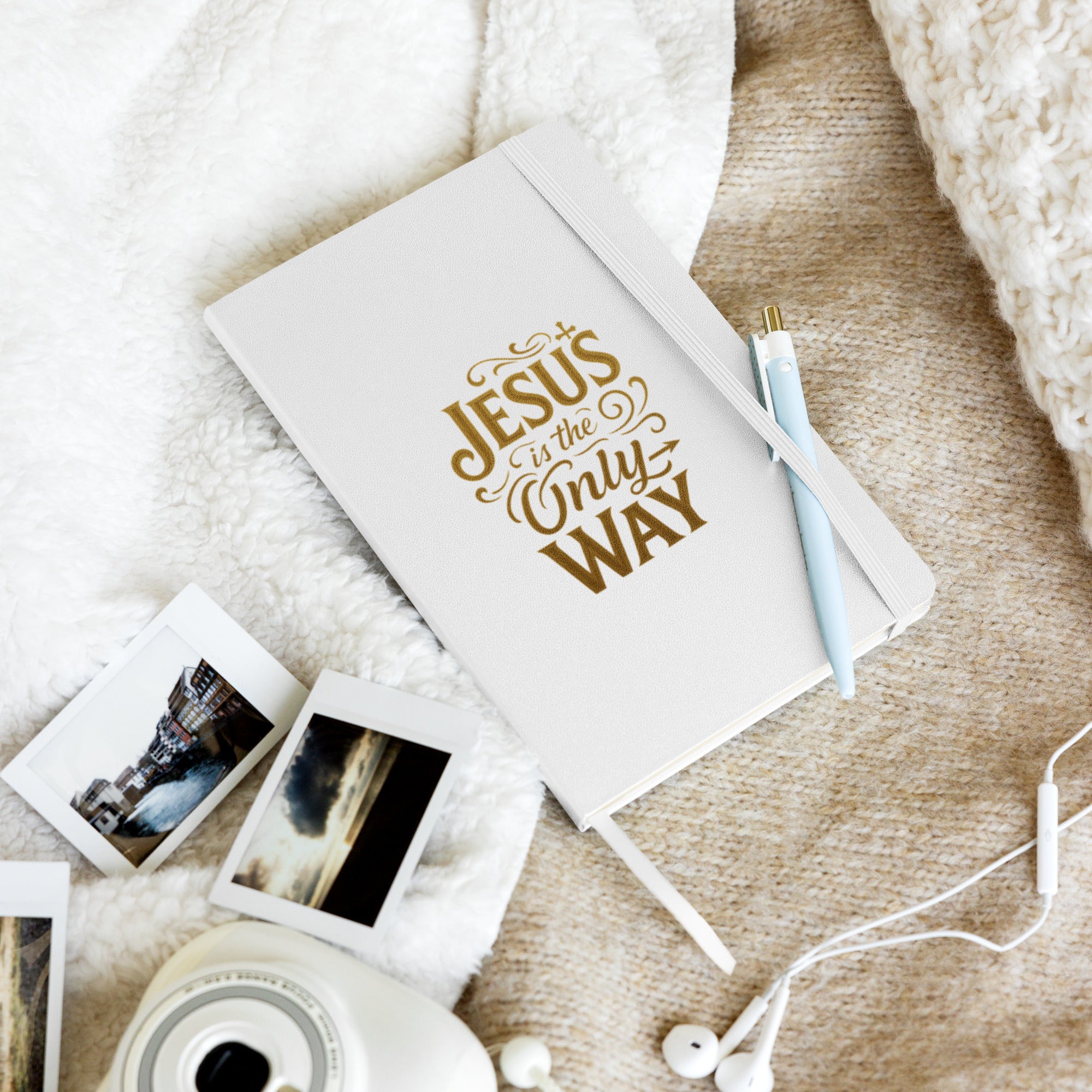 Jesus is the Only Way - Hardcover bound notebook - Christian Apparel by BASR Clothing