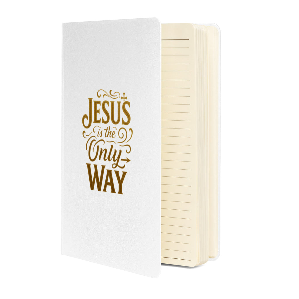 Jesus is the Only Way - Hardcover bound notebook - Christian Apparel by BASR Clothing
