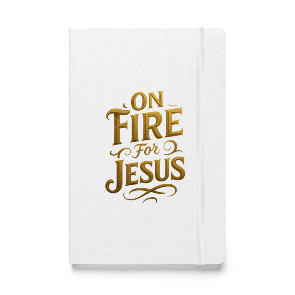 On Fire for Jesus - Hardcover bound notebook - Christian Apparel by BASR Clothing