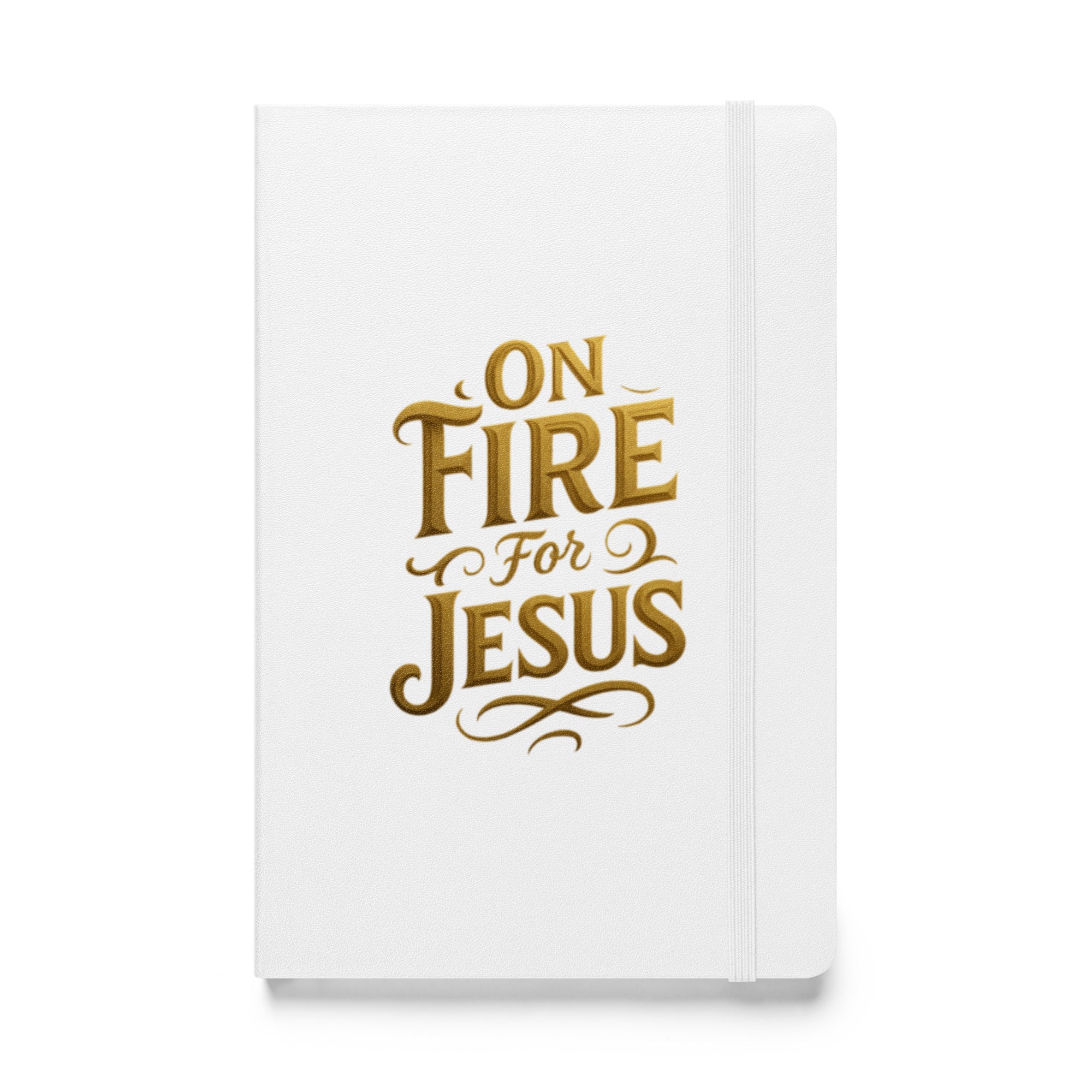 On Fire for Jesus - Hardcover bound notebook - Christian Apparel by BASR Clothing
