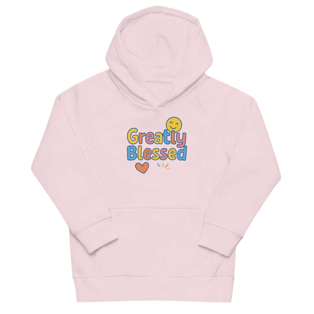 Greatly Blessed - Kids eco hoodie - Christian Apparel by BASR Clothing