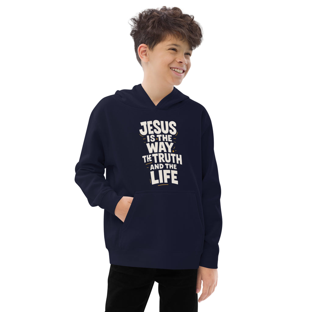 The Way - Kids fleece hoodie - Christian Apparel by BASR Clothing