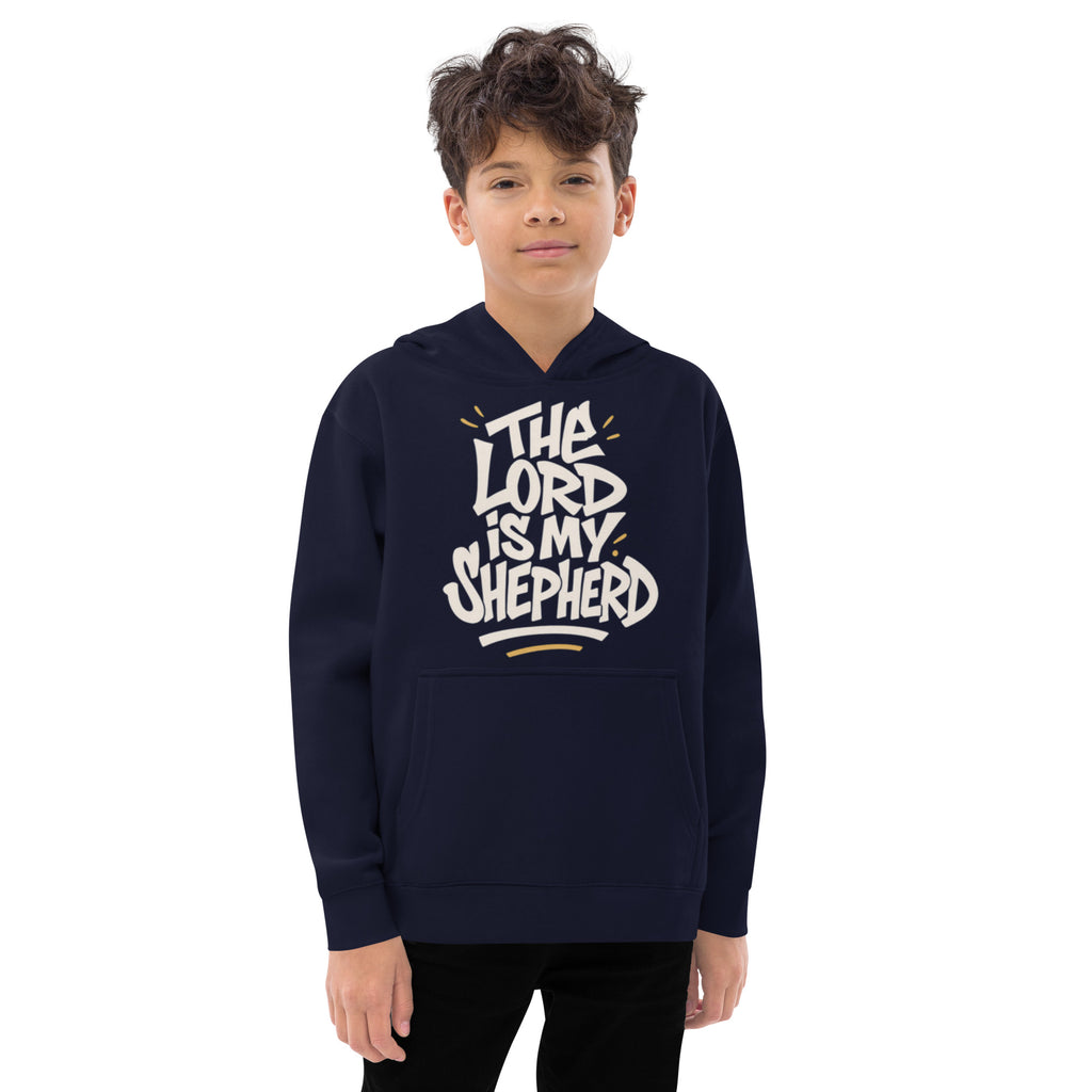 The Lord is my Shepherd - Kids fleece hoodie - Christian Apparel by BASR Clothing