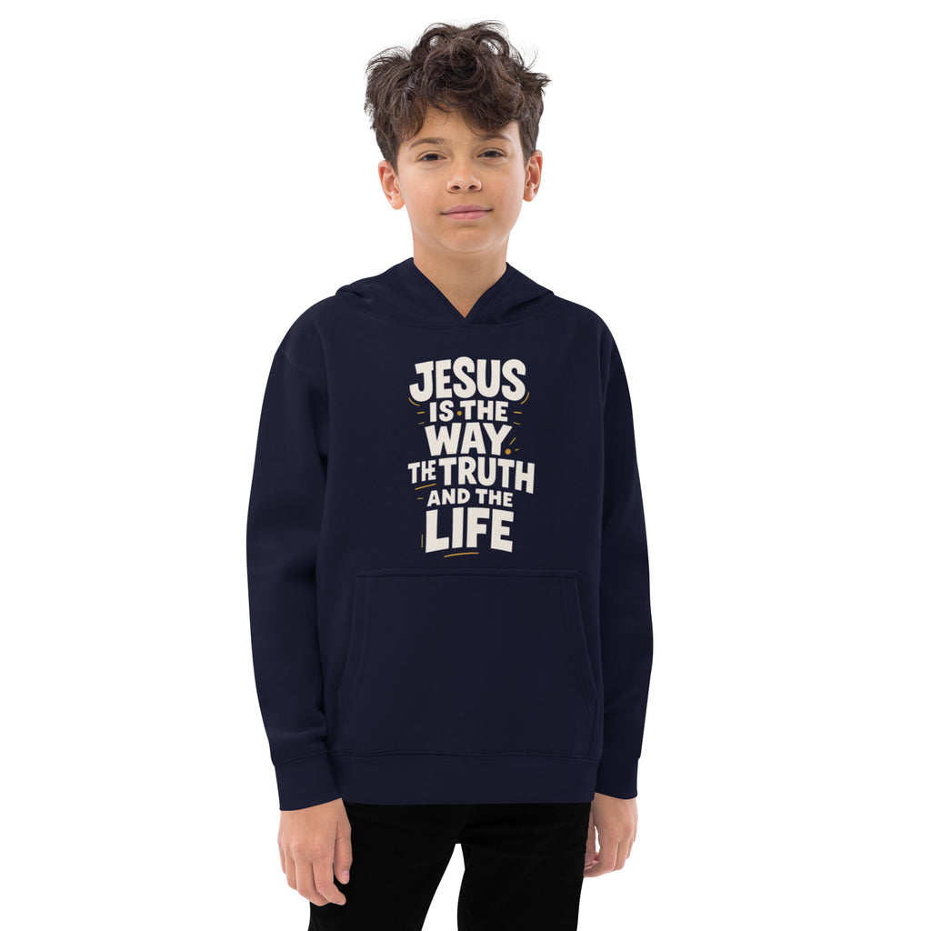 The Way - Kids fleece hoodie - Christian Apparel by BASR Clothing
