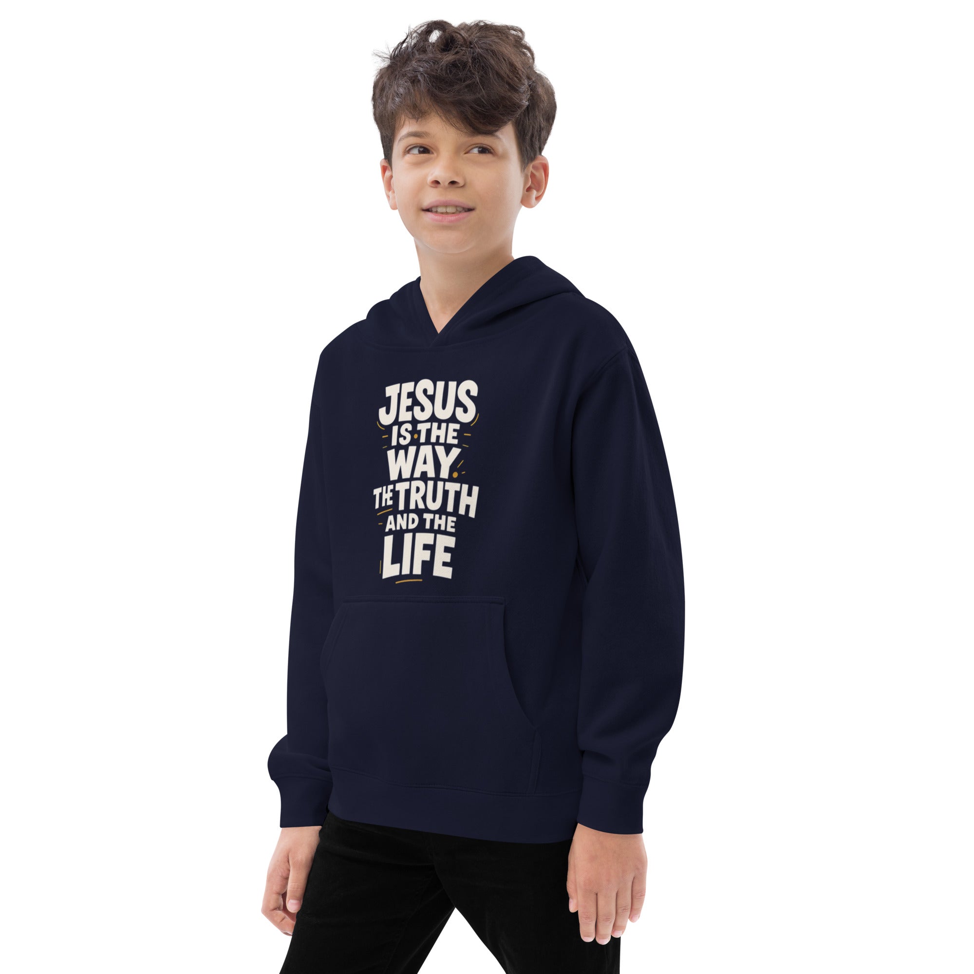 The Way - Kids fleece hoodie - Christian Apparel by BASR Clothing