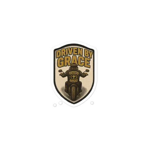 Driven by Grace - Bubble-free stickers - Christian Apparel by BASR Clothing