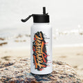 Forgiven - Stainless steel water bottle with a straw lid - Christian Apparel by BASR Clothing