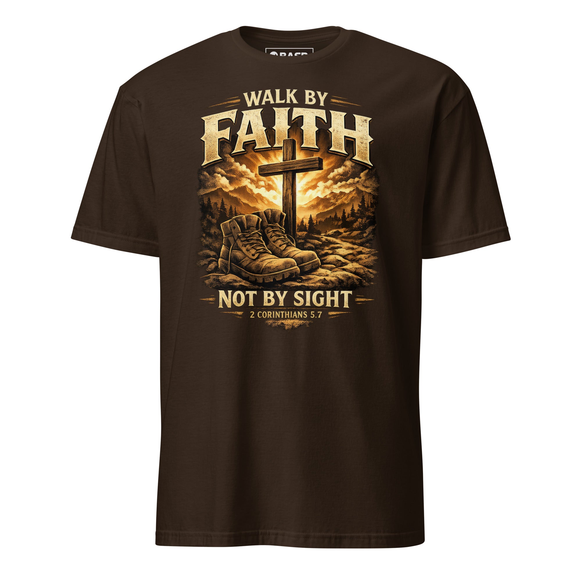 Walk by Faith - Short-Sleeve Unisex T-Shirt - Christian Apparel by BASR Clothing