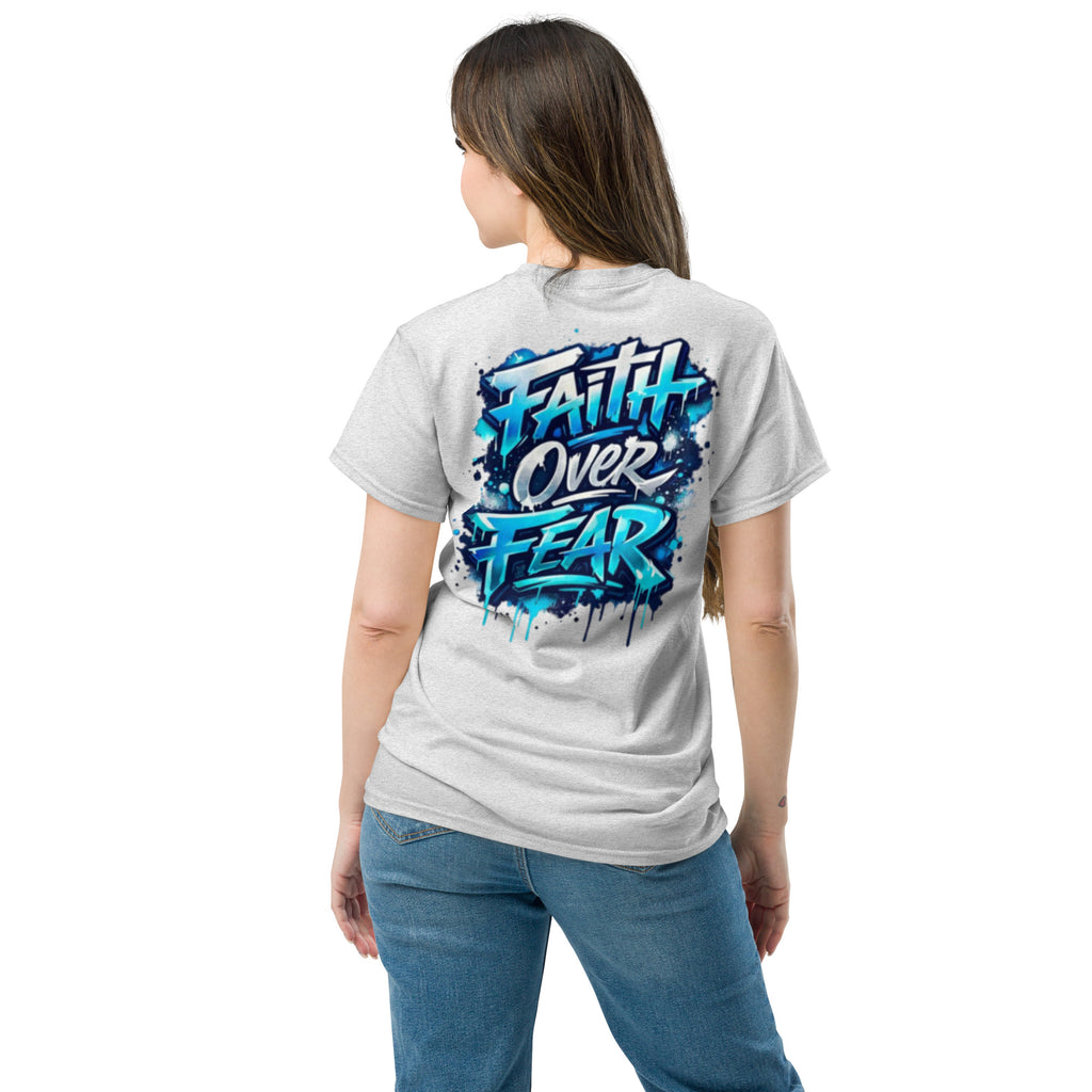 Faith Over Fear (Light) - Unisex classic tee - Christian Apparel by BASR Clothing