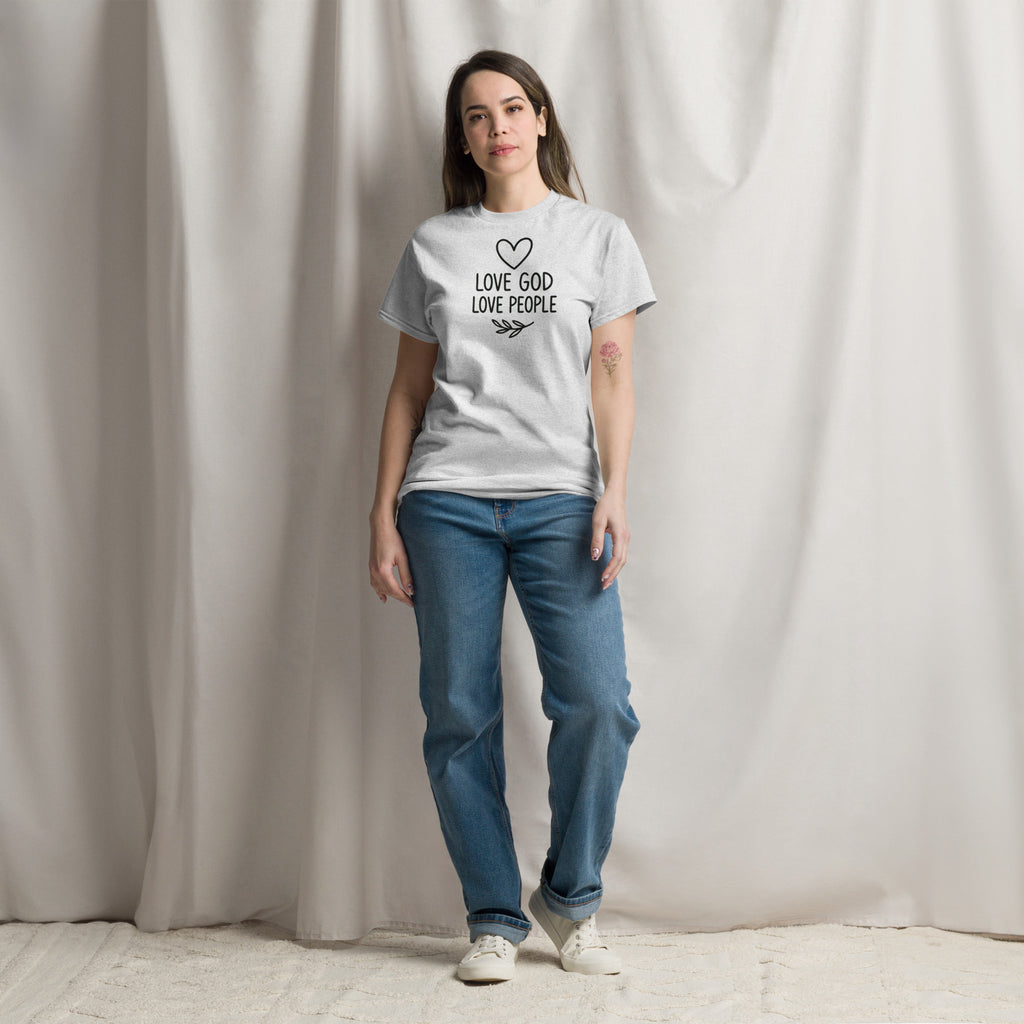 Love God Love People - Unisex classic tee - Christian Apparel by BASR Clothing