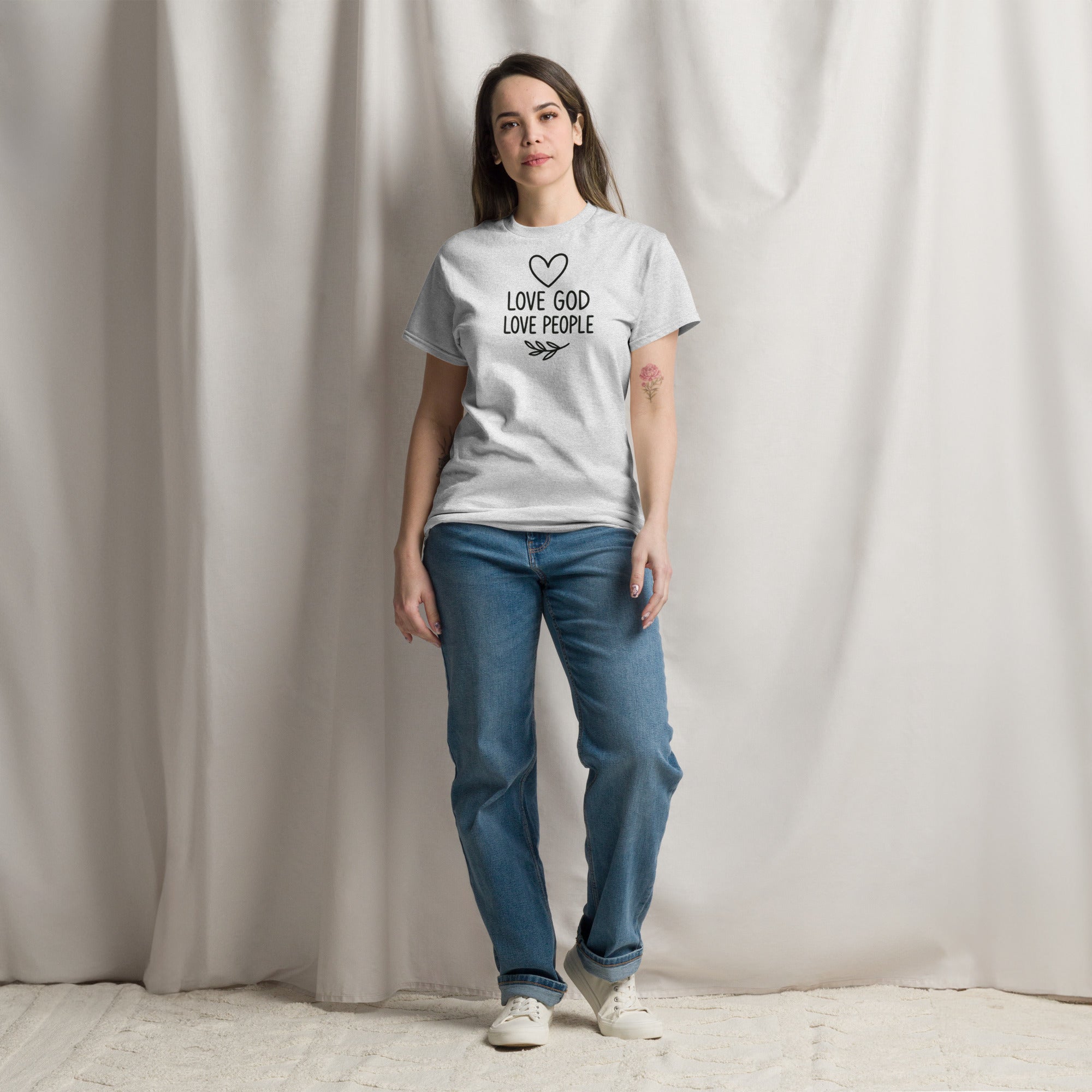 Love God Love People - Unisex classic tee - Christian Apparel by BASR Clothing
