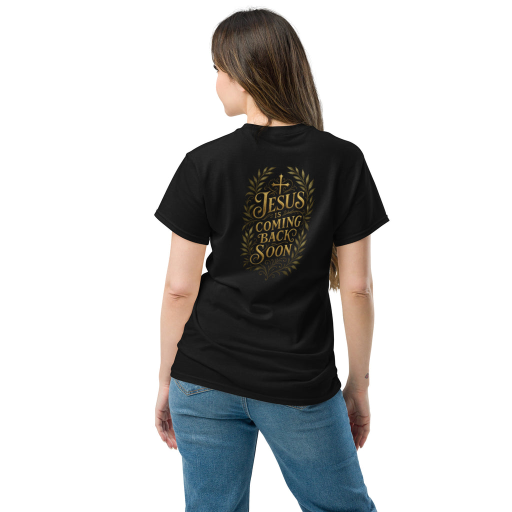 Jesus is coming back soon - Unisex classic tee - Christian Apparel by BASR Clothing