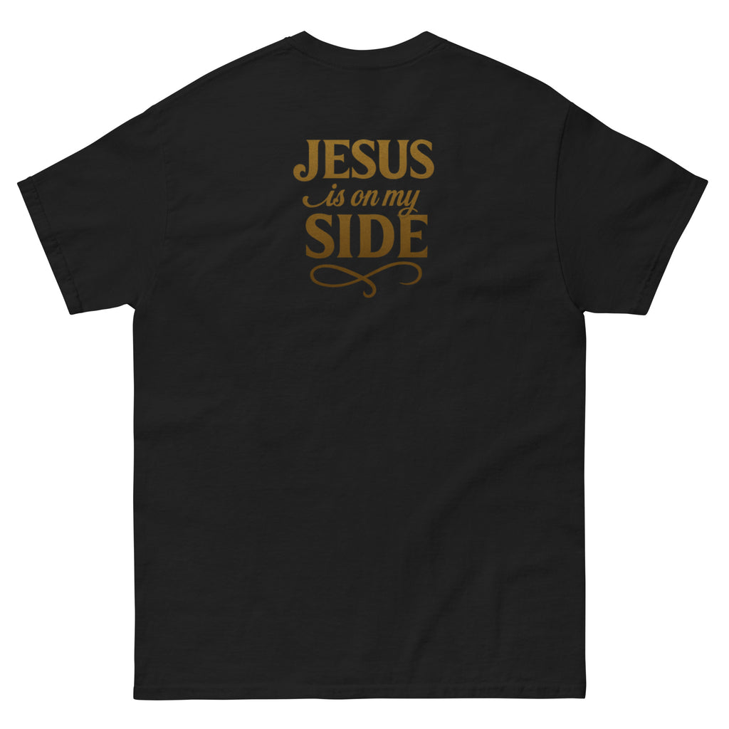Jesus is on my side - Double sided print unisex classic tee - Christian Apparel by BASR Clothing