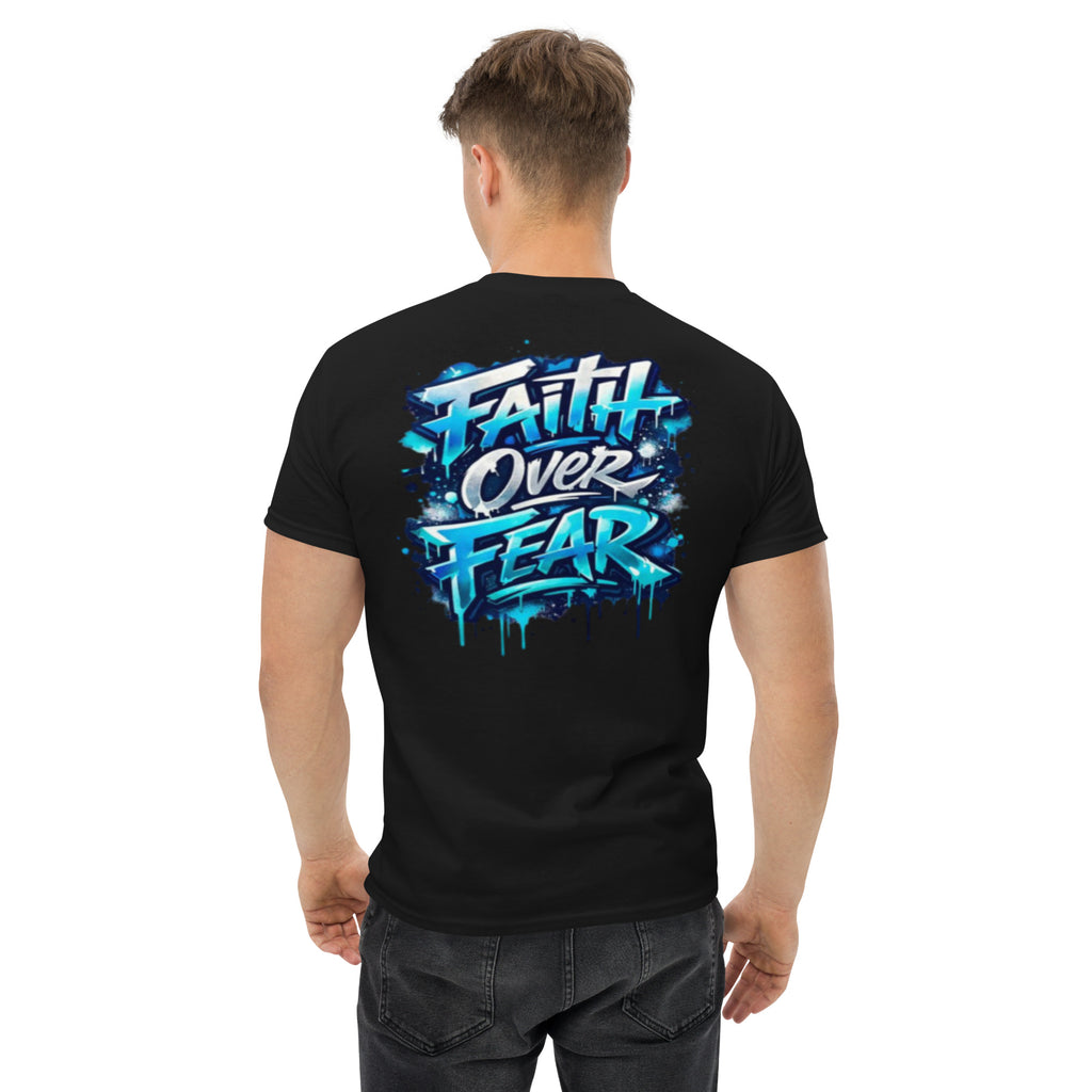 Faith Over Fear (Dark) - Unisex classic tee - Christian Apparel by BASR Clothing