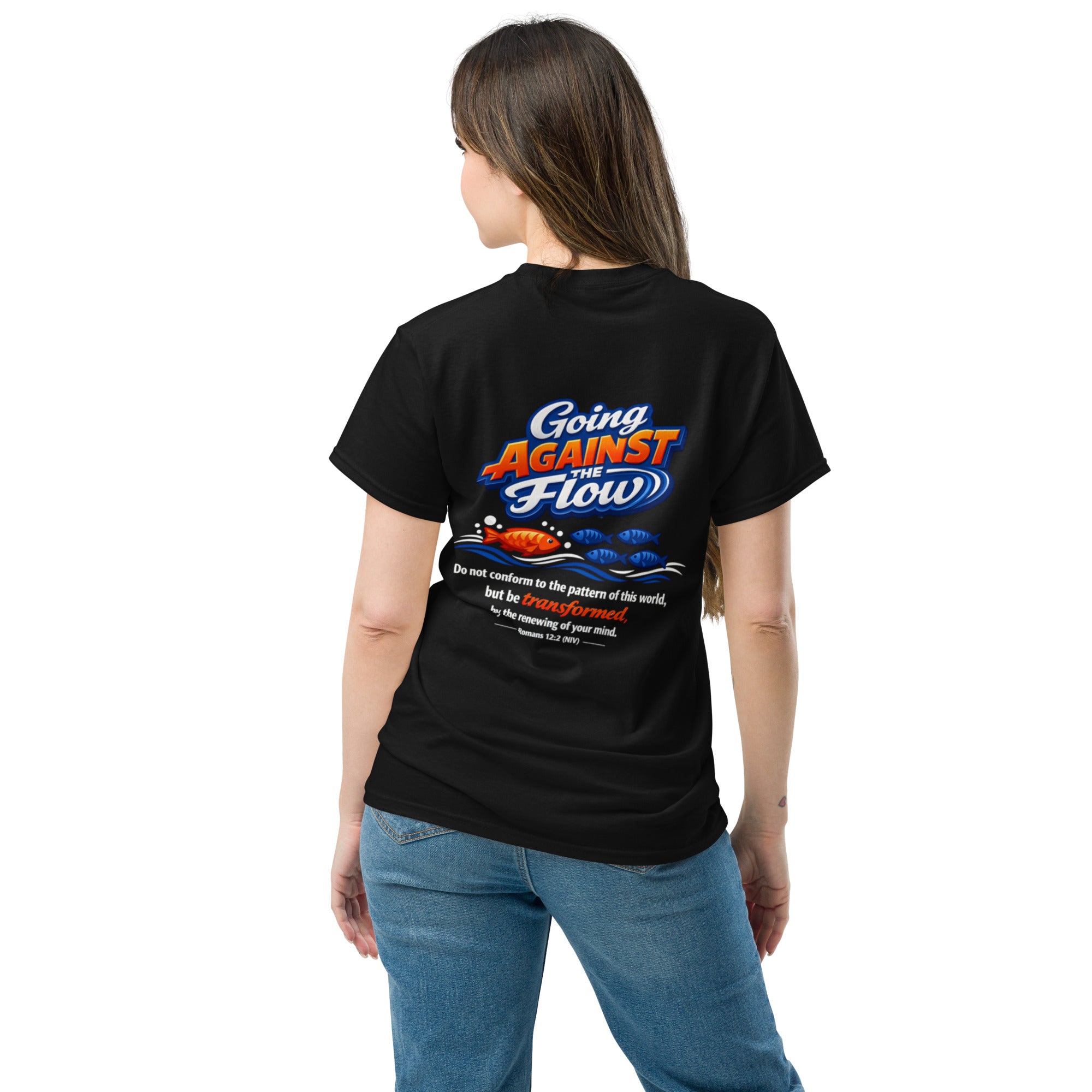 Against the Flow - Unisex classic tee - Christian Apparel by BASR Clothing