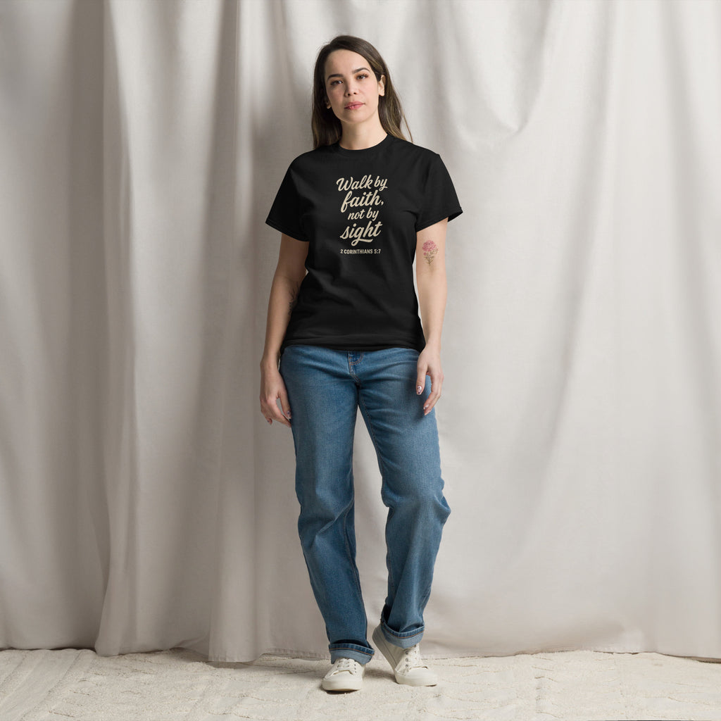 Walk by Faith - Unisex classic tee - Christian Apparel by BASR Clothing
