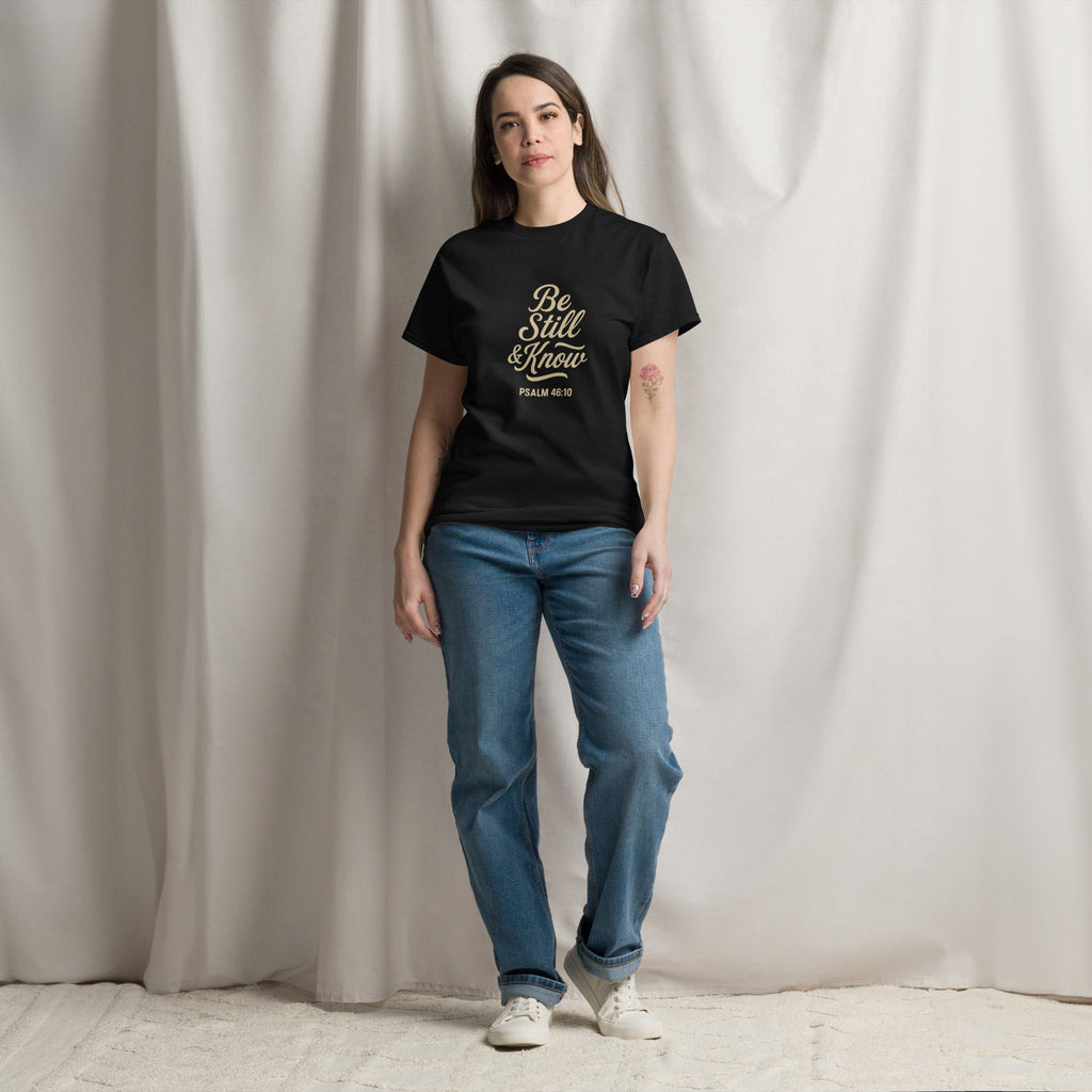 Be Still & Know - Unisex classic tee - Christian Apparel by BASR Clothing