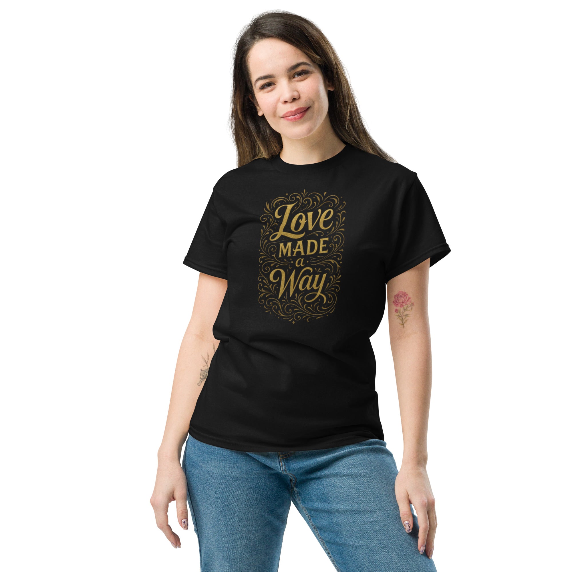 Love made a Way - Unisex classic tee - Christian Apparel by BASR Clothing