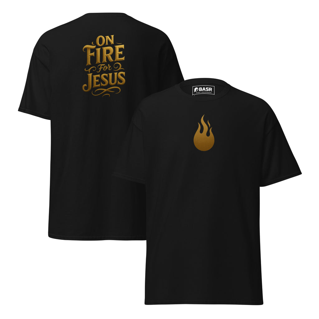 On Fire for Jesus - Unisex classic tee - Christian Apparel by BASR Clothing