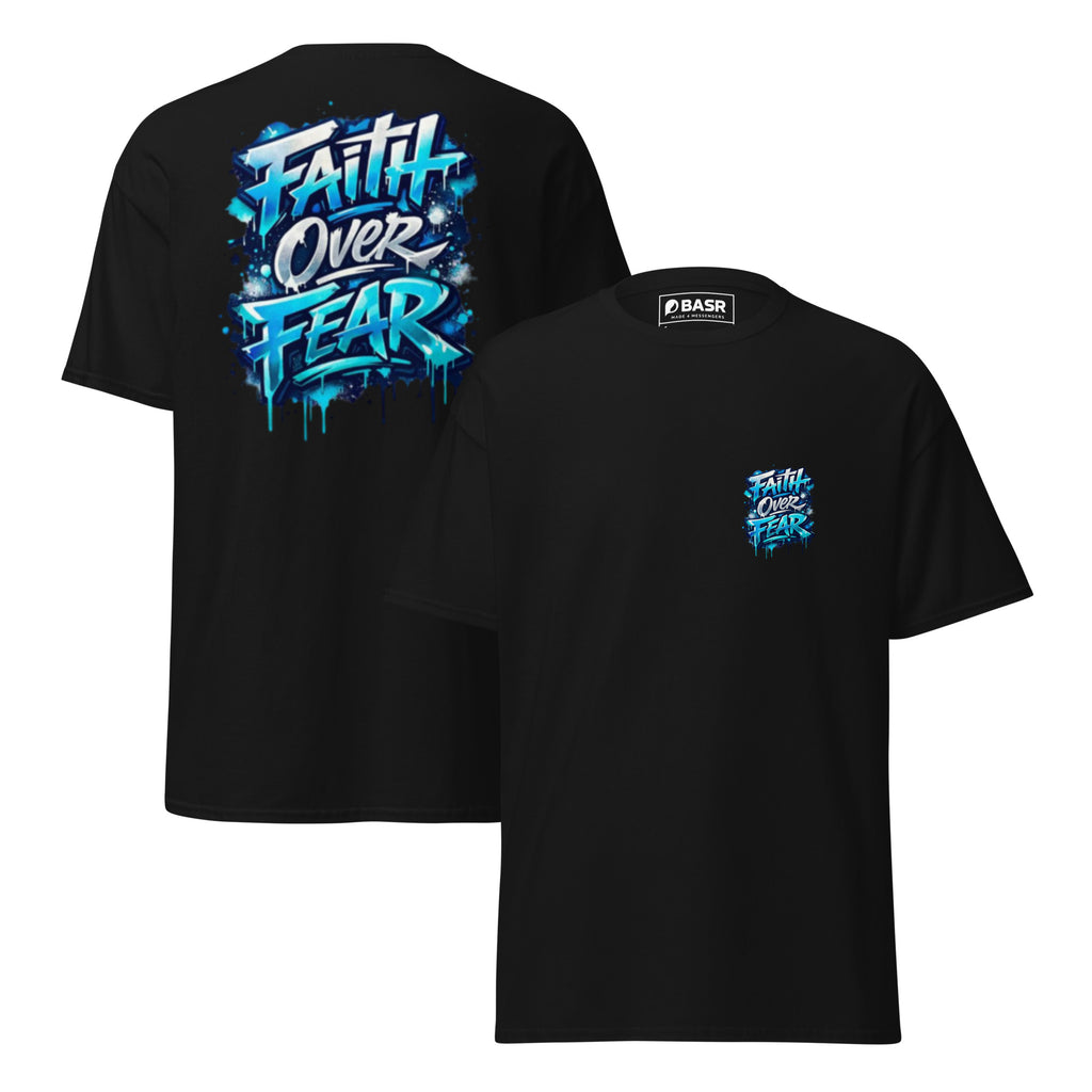 Faith Over Fear (Dark) - Unisex classic tee - Christian Apparel by BASR Clothing