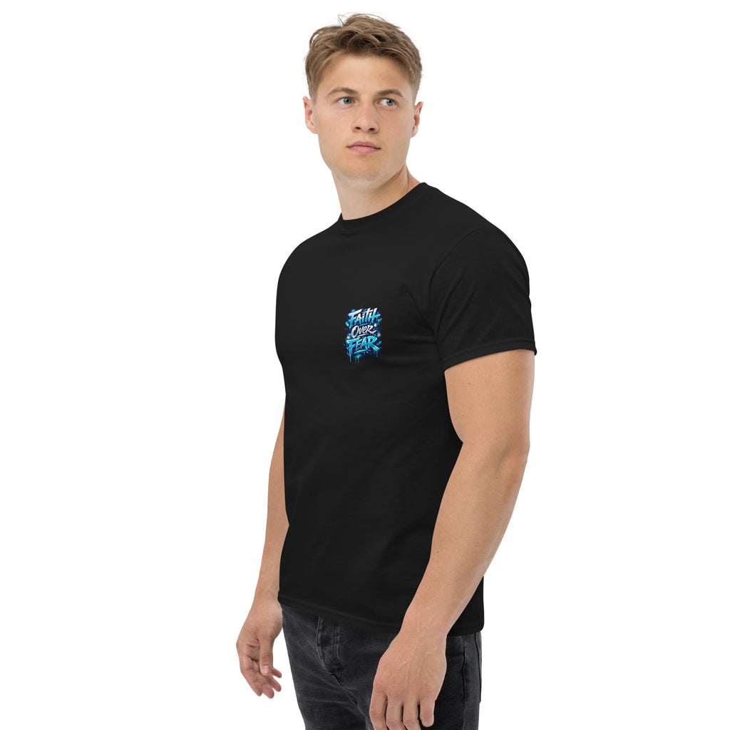 Faith Over Fear (Dark) - Unisex classic tee - Christian Apparel by BASR Clothing