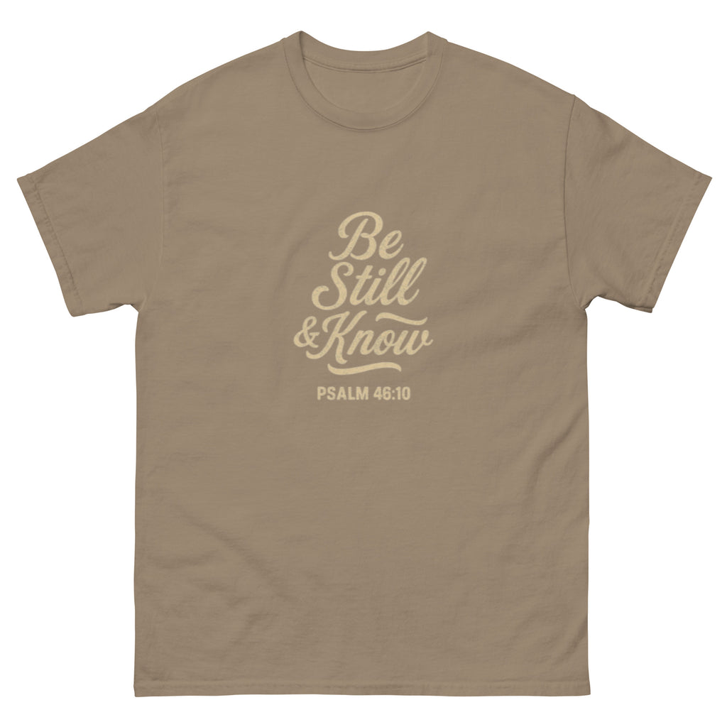 Be Still & Know - Unisex classic tee - Christian Apparel by BASR Clothing