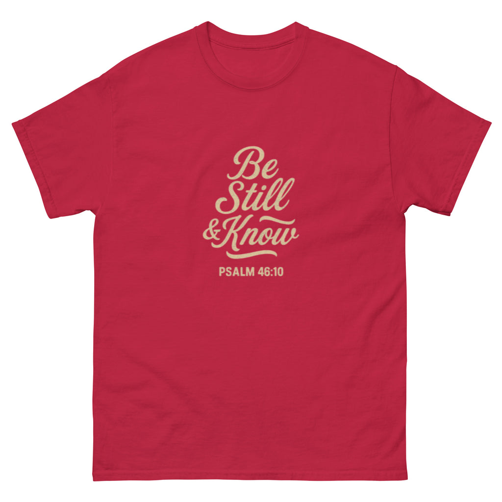 Be Still & Know - Unisex classic tee - Christian Apparel by BASR Clothing